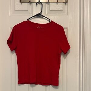 Abercrombie & Fitch Vibrant Red Short Sleeve Tee